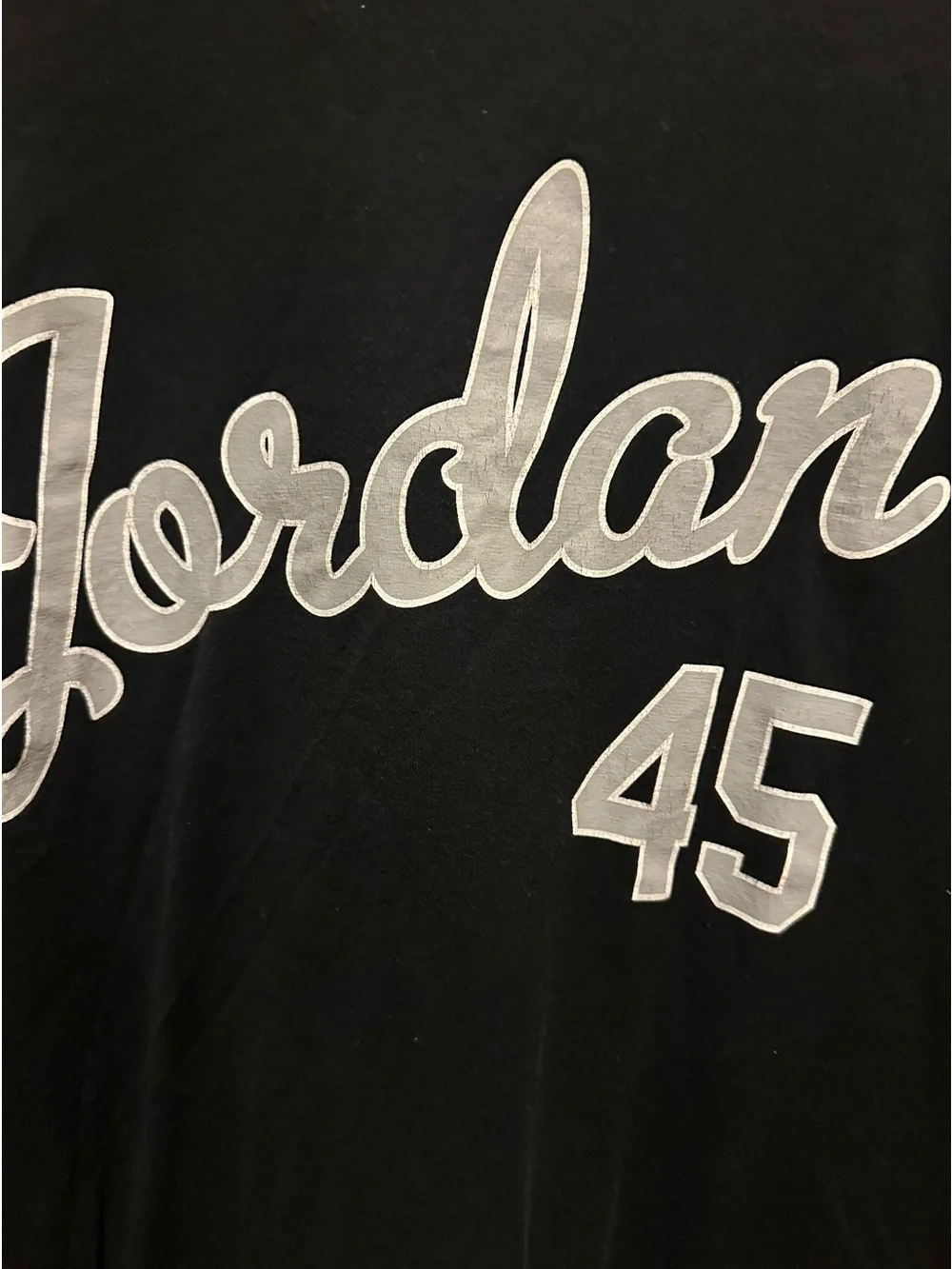 Jordan Black Short-Sleeve Script Tee